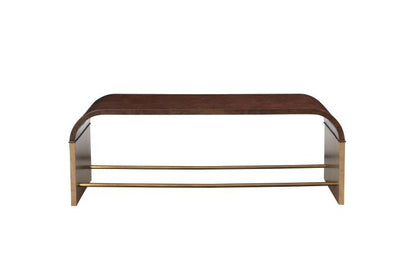 Maitland-Smith Jaguar Cocktail Table Walnut