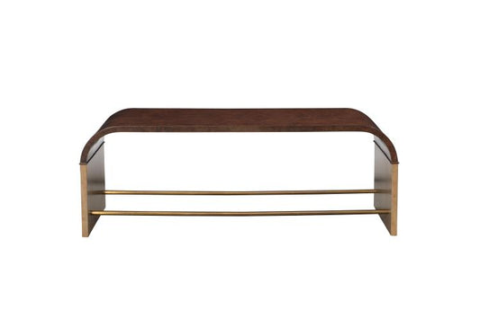 Maitland-Smith Jaguar Cocktail Table Walnut