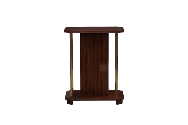 Maitland-Smith Beirut Side Table Brown