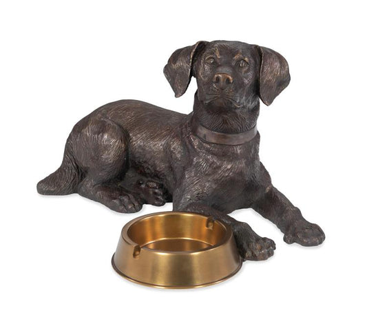 Maitland-Smith Labrador Card Holder Brass
