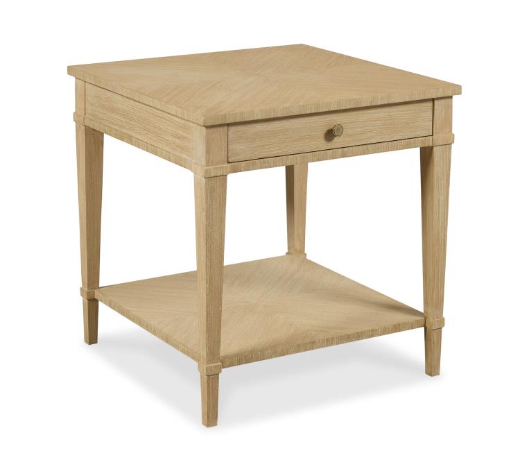 Maitland-Smith Bermuda Side Table cerused oak