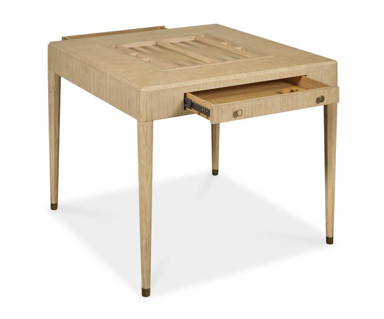 Maitland-Smith Karina Game Table cerused oak