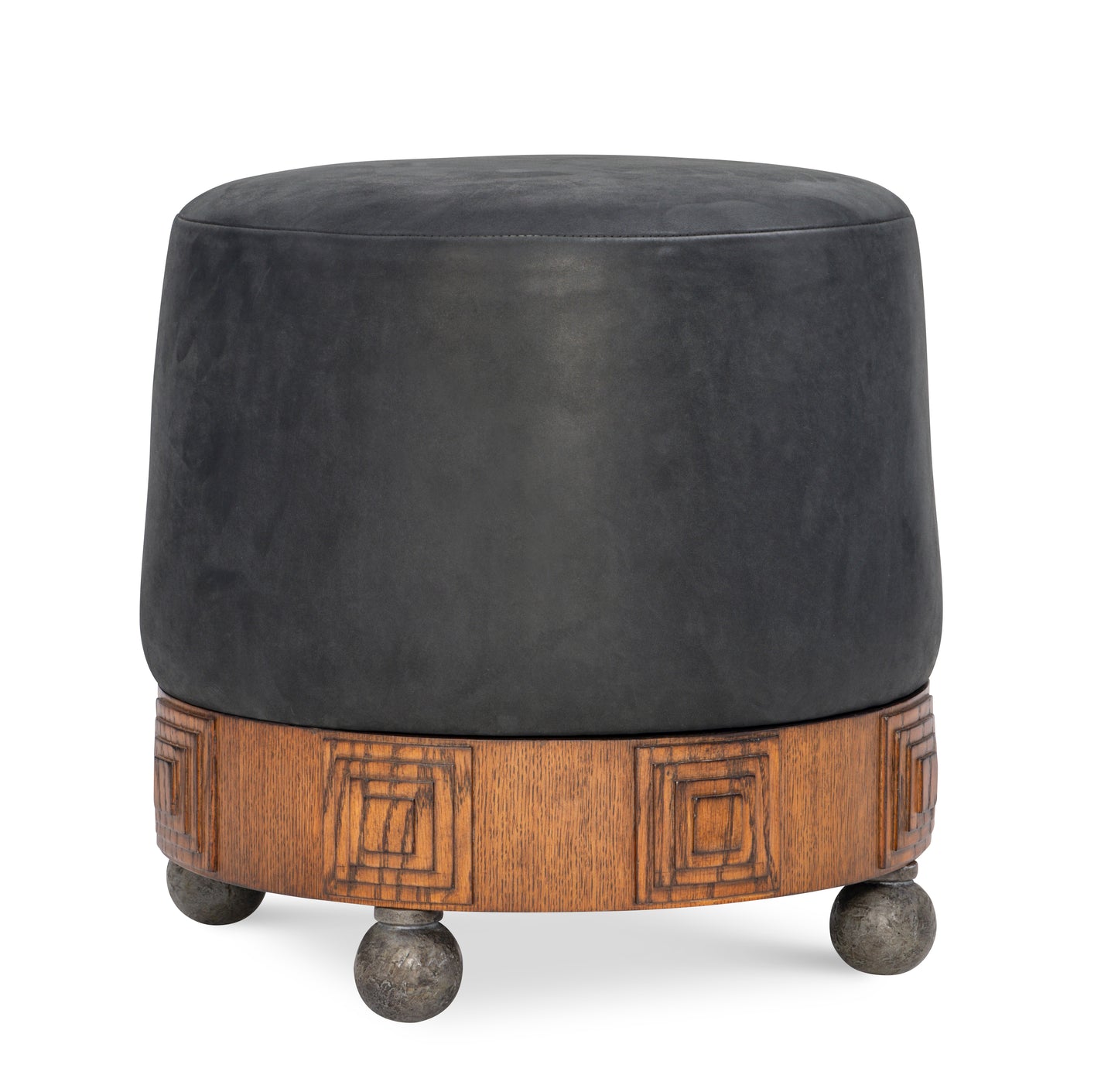 Maitland-Smith Bongo Ottoman in Wood