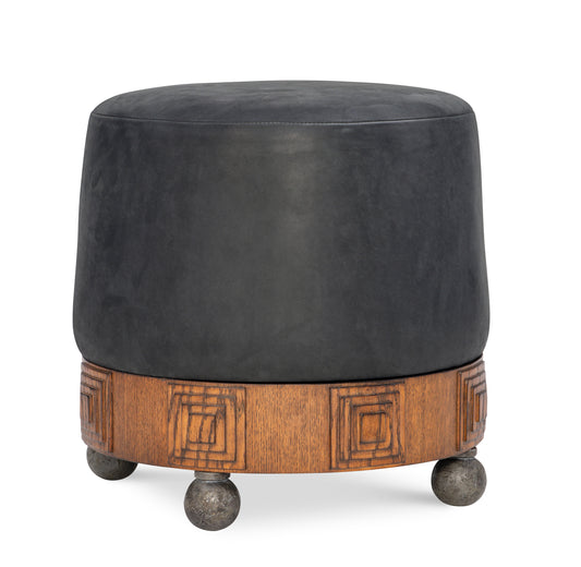 Maitland-Smith Bongo Ottoman in Wood