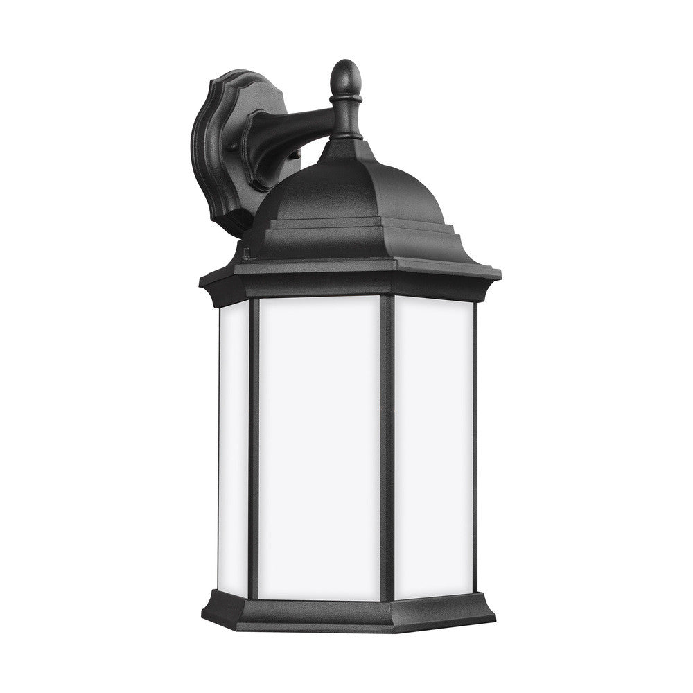 Generation Lighting Sevier Large One Light Downlight Outdoor Wall La Black