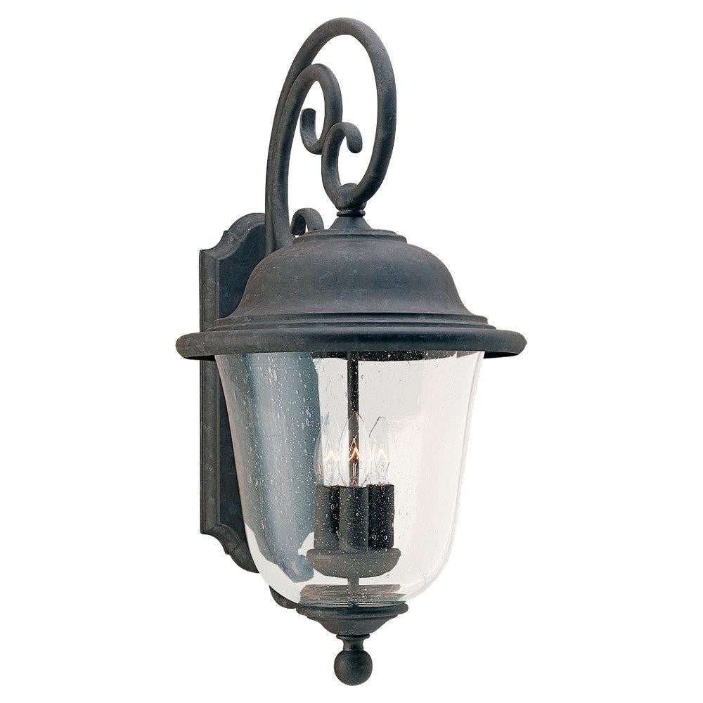 Generation Lighting Trafalgar Three Light Outdoor Wall Lantern Oxidized Bronze