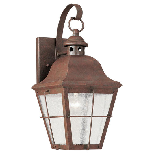 Generation Lighting Chatham One Light Outdoor Wall Lantern Weathered Copper