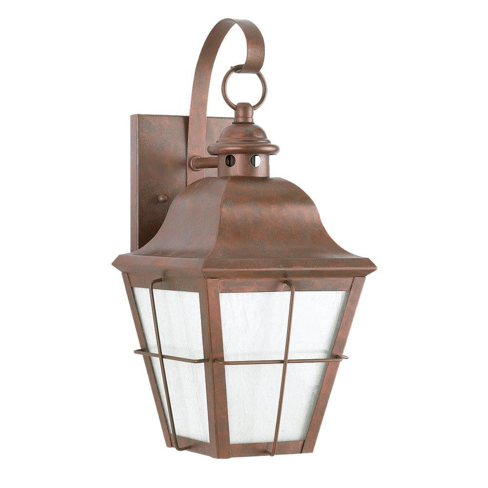 Generation Lighting Chatham One Light Outdoor Wall Lantern Weathered Copper