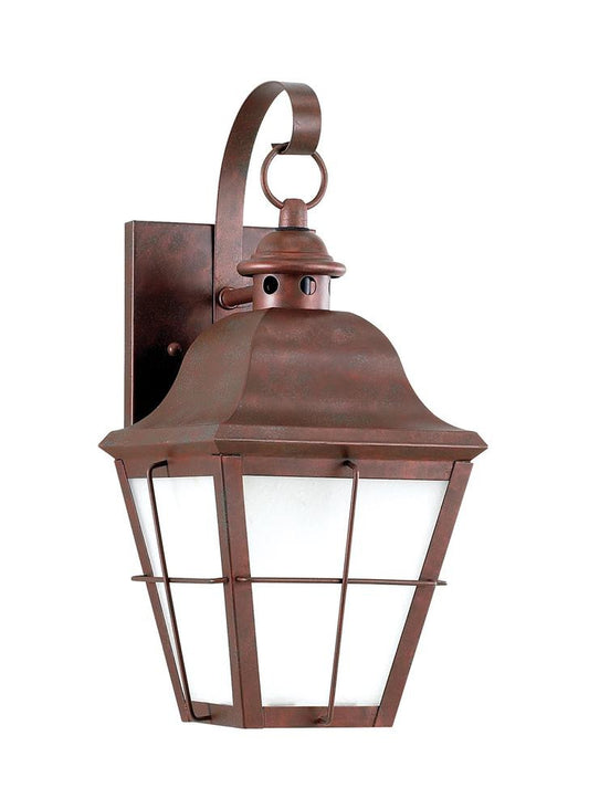 Generation Lighting Chatham One Light Outdoor Wall Lantern Weathered Copper
