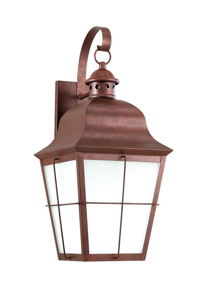 Generation Lighting Chatham One Light Outdoor Wall Lantern Weathered Copper