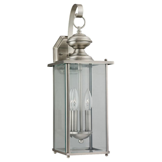 Generation Lighting Jamestowne Two Light Outdoor Wall Lantern Antique Brushed Nickel