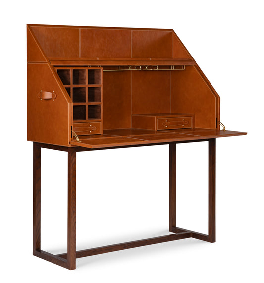 Maitland-Smith Ravenwood Bar Cabinet in Brass
