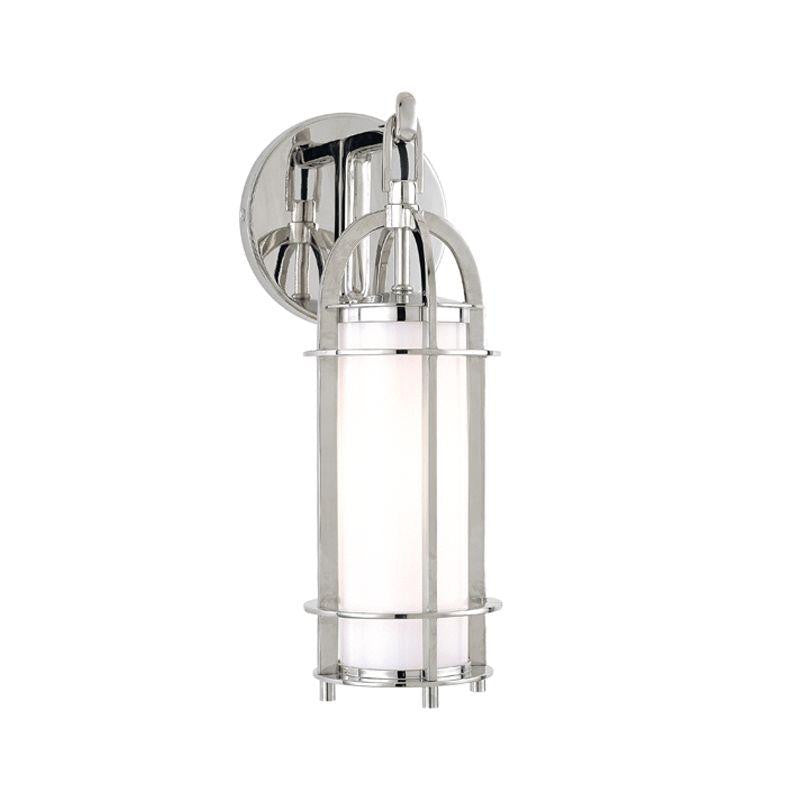 Hudson Valley Portland Bathroom Wall Sconce Polished Nickel
