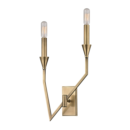 Hudson Valley Archie Wall Sconce Antique Brass