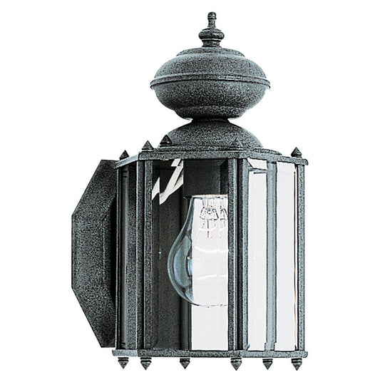 Generation Lighting Classico One Light Outdoor Wall Lantern Black