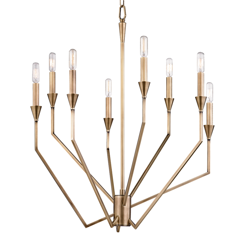 Hudson Valley Archie Chandelier Antique Brass