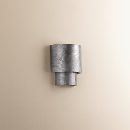Hudson Valley Moray 2-Light Wall Sconce Black Silver Leaf detail view 1