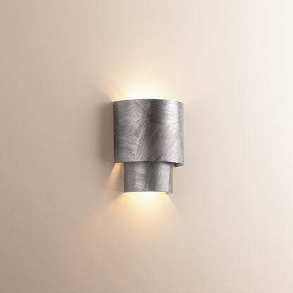 Hudson Valley Moray 2-Light Wall Sconce Black Silver Leaf detail view 2