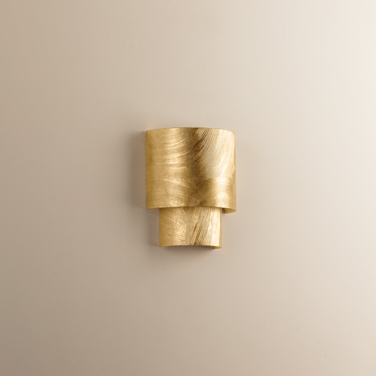 Hudson Valley Moray 2-Light Wall Sconce Vintage Gold Leaf detail view 1