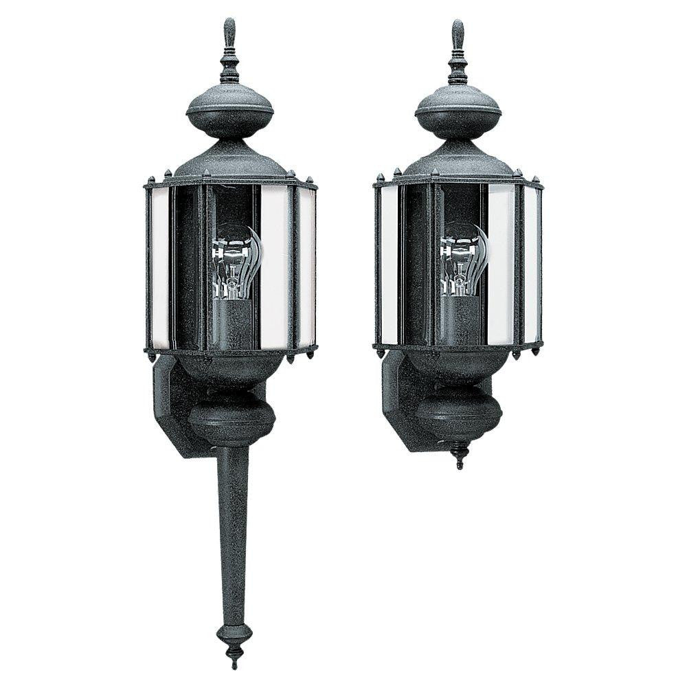 Generation Lighting Classico One Light Outdoor Wall Lantern Black