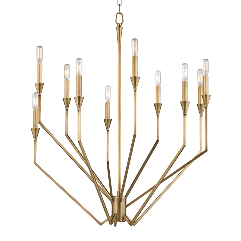 Hudson Valley Archie Chandelier Antique Brass