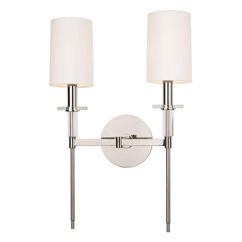 Hudson Valley Amherst Wall Sconce Polished Nickel