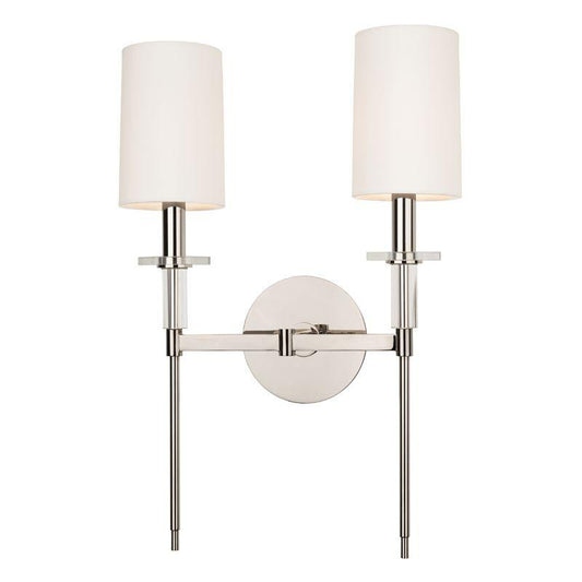 Hudson Valley Amherst Wall Sconce Polished Nickel