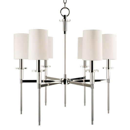 Hudson Valley Amherst Chandelier Polished Nickel