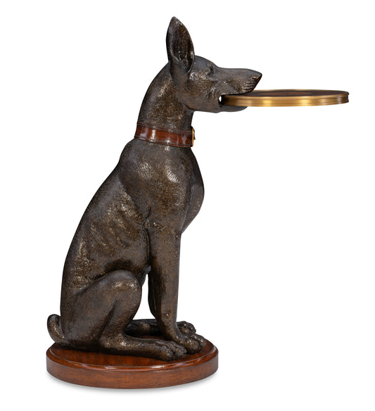 Maitland-Smith Doberman Accent Table in Brown