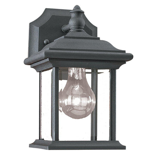 Generation Lighting Wynfield One Light Outdoor Wall Lantern Black