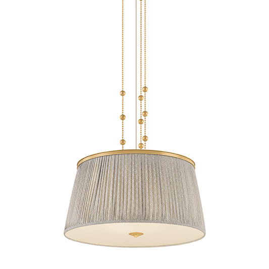 Hudson Valley Valeria 3-Light Pendant Aged Brass