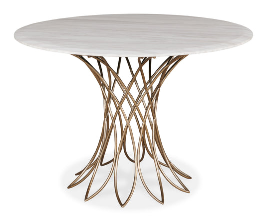 Maitland-Smith Iris Dining Table in Gold