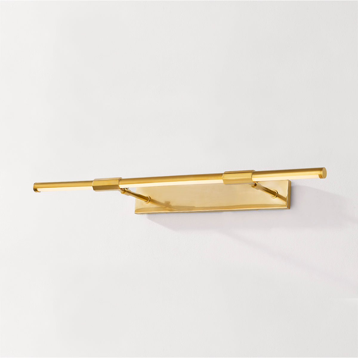 Hudson Valley Melbourne 30" Picture Light Aged Brass detail view 2