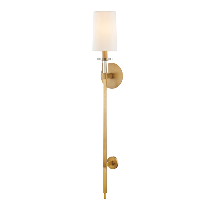 Hudson Valley Amherst Wall Sconce Aged Brass