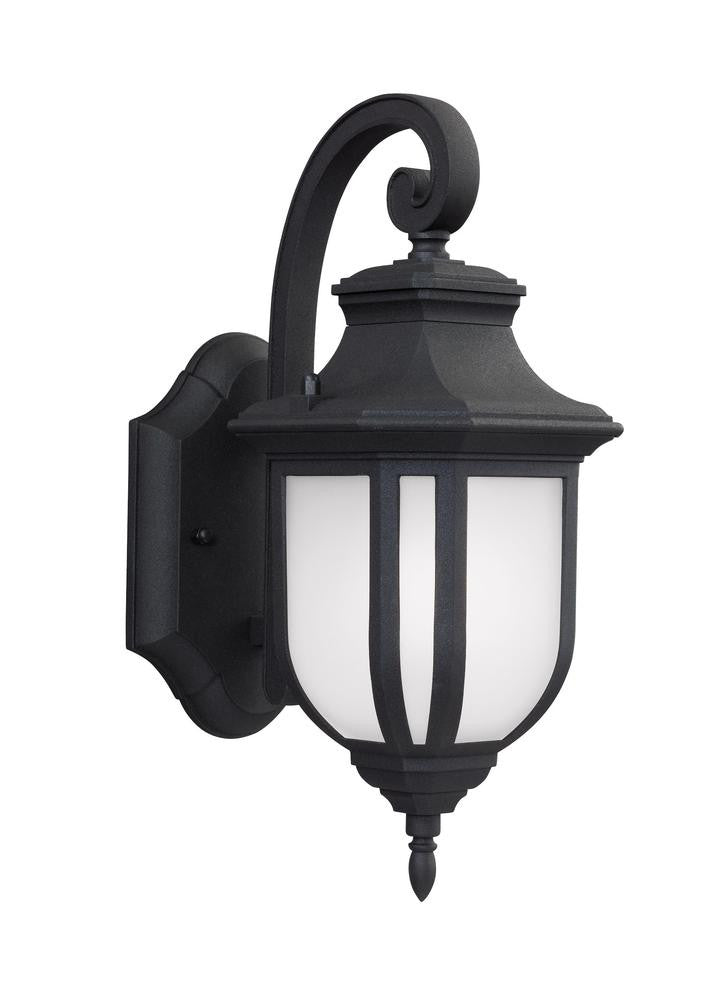Generation Lighting Childress Small One Light Outdoor Wall Lantern Black