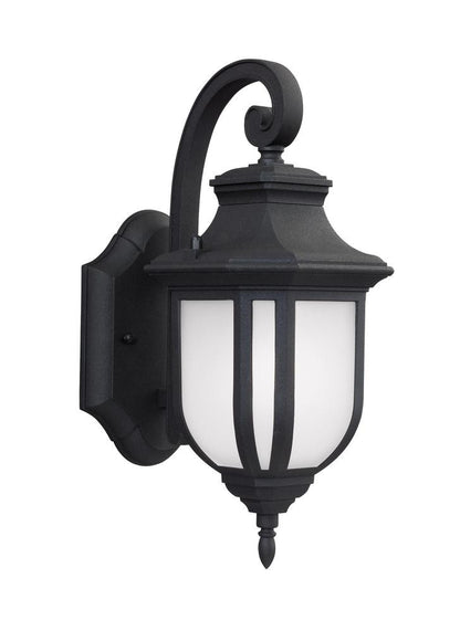 Generation Lighting Childress Small One Light Outdoor Wall Lantern Black