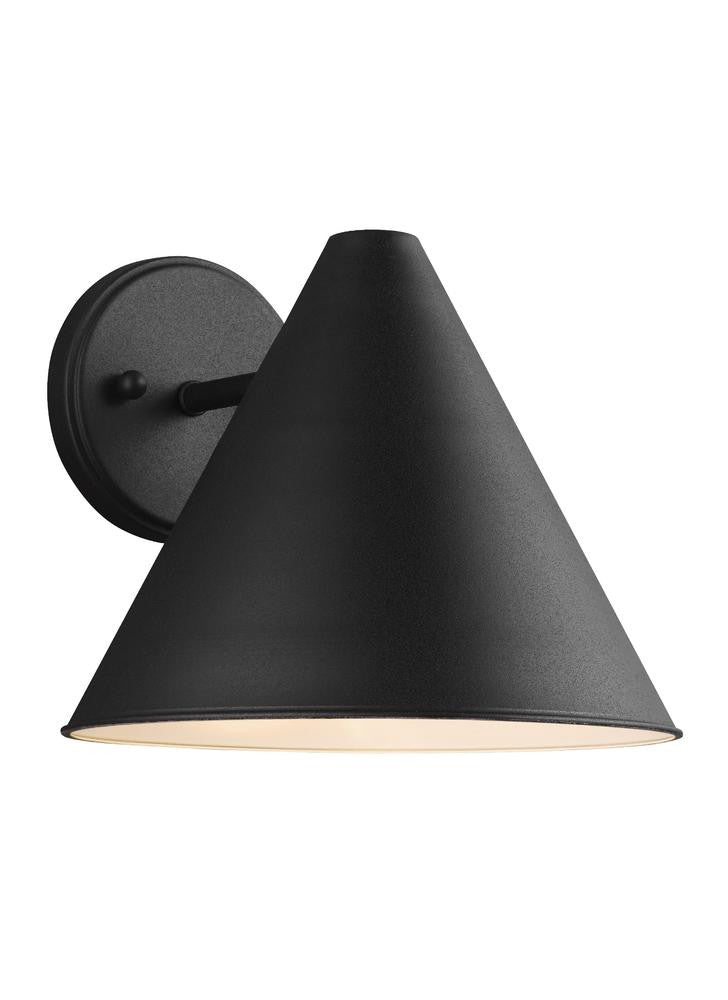 Generation Lighting Crittenden Medium One Light Outdoor Wall Lantern Black