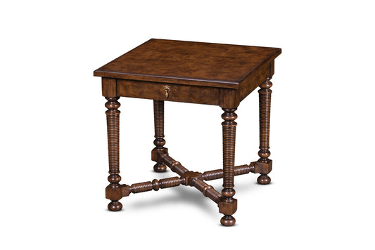 Maitland-Smith Owen Side Table in Brass