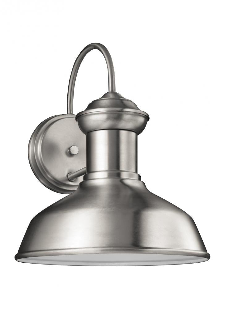Generation Lighting Fredricksburg Small One Light Outdoor Wall Lante Satin Aluminum