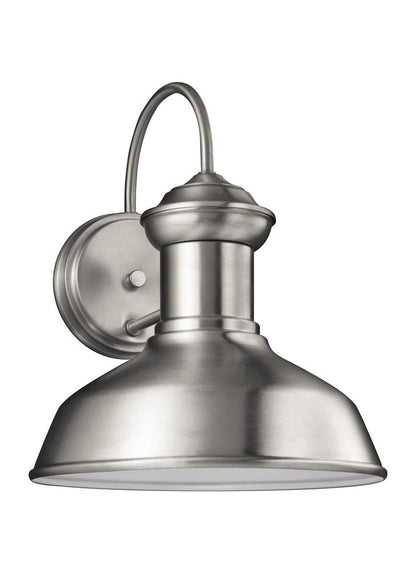 Generation Lighting Fredricksburg Small One Light Outdoor Wall Lante Satin Aluminum