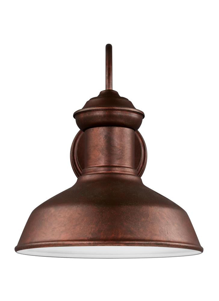 Generation Lighting Fredricksburg Small One Light Outdoor Wall Lante Weathered Copper