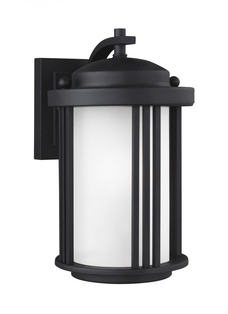 Generation Lighting Crowell Small One Light Outdoor Wall Lantern Black