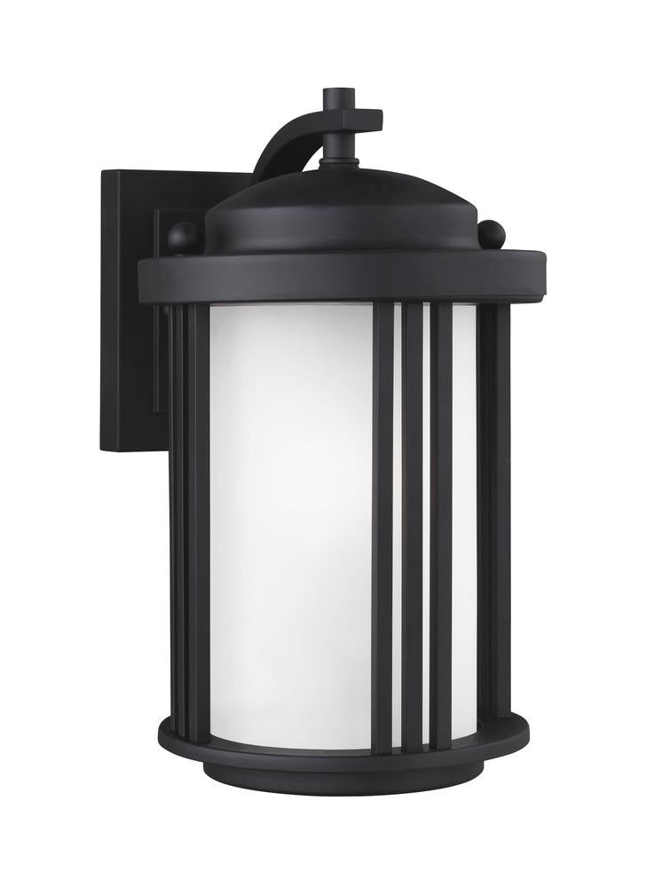 Generation Lighting Crowell Small One Light Outdoor Wall Lantern Black