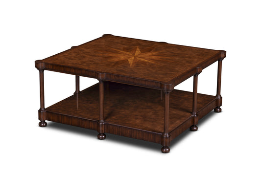 Maitland-Smith Cameron Cocktail Table Square in Wood