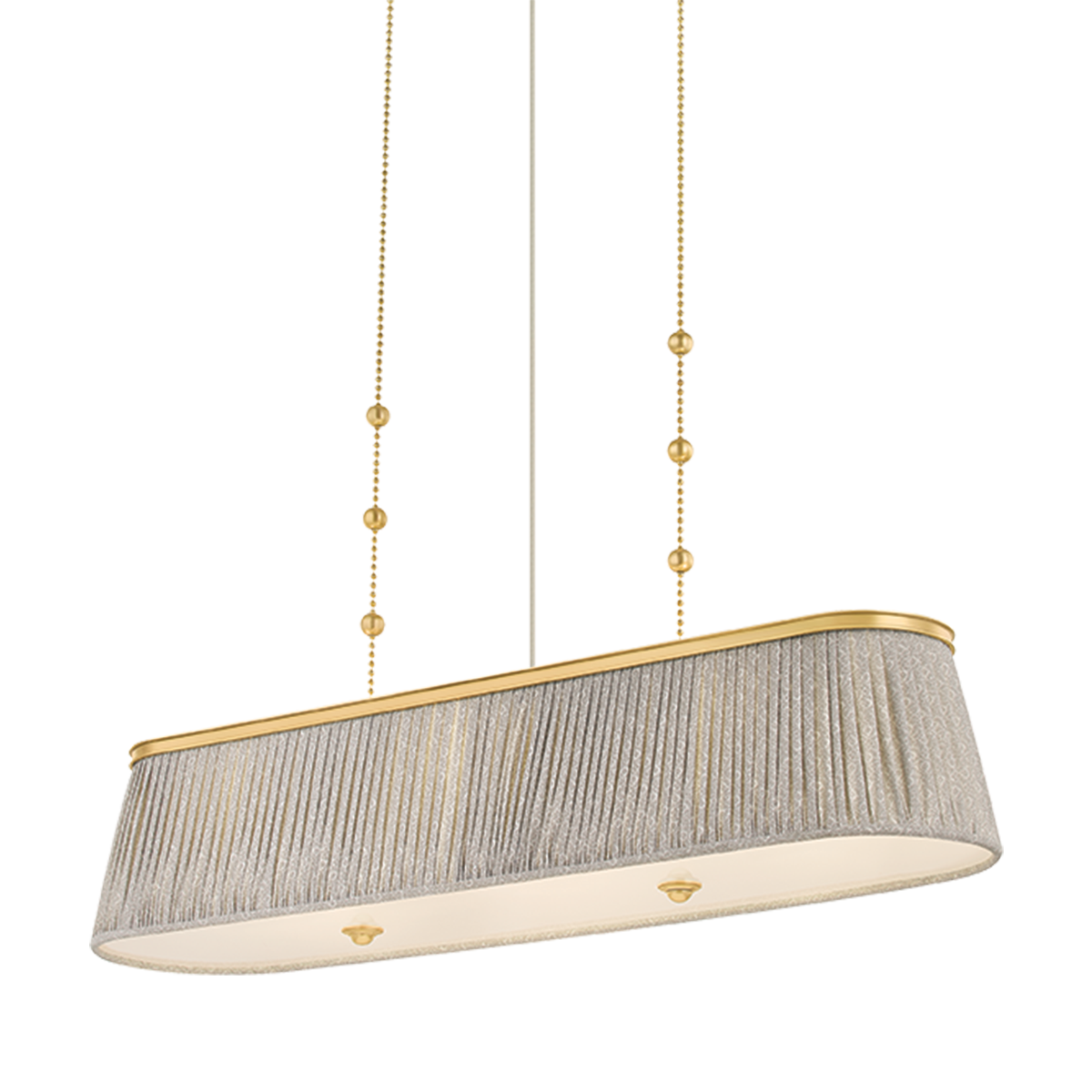 Hudson Valley Valeria 3-Light Linear Pendant Aged Brass