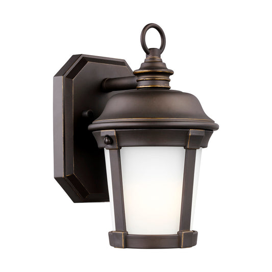 Generation Lighting Calder Small One Light Outdoor Wall Lantern Antique Bronze