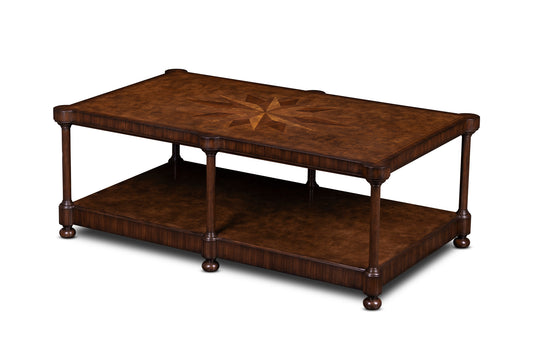 Maitland-Smith Cameron Cocktail Table Rectangular in Wood