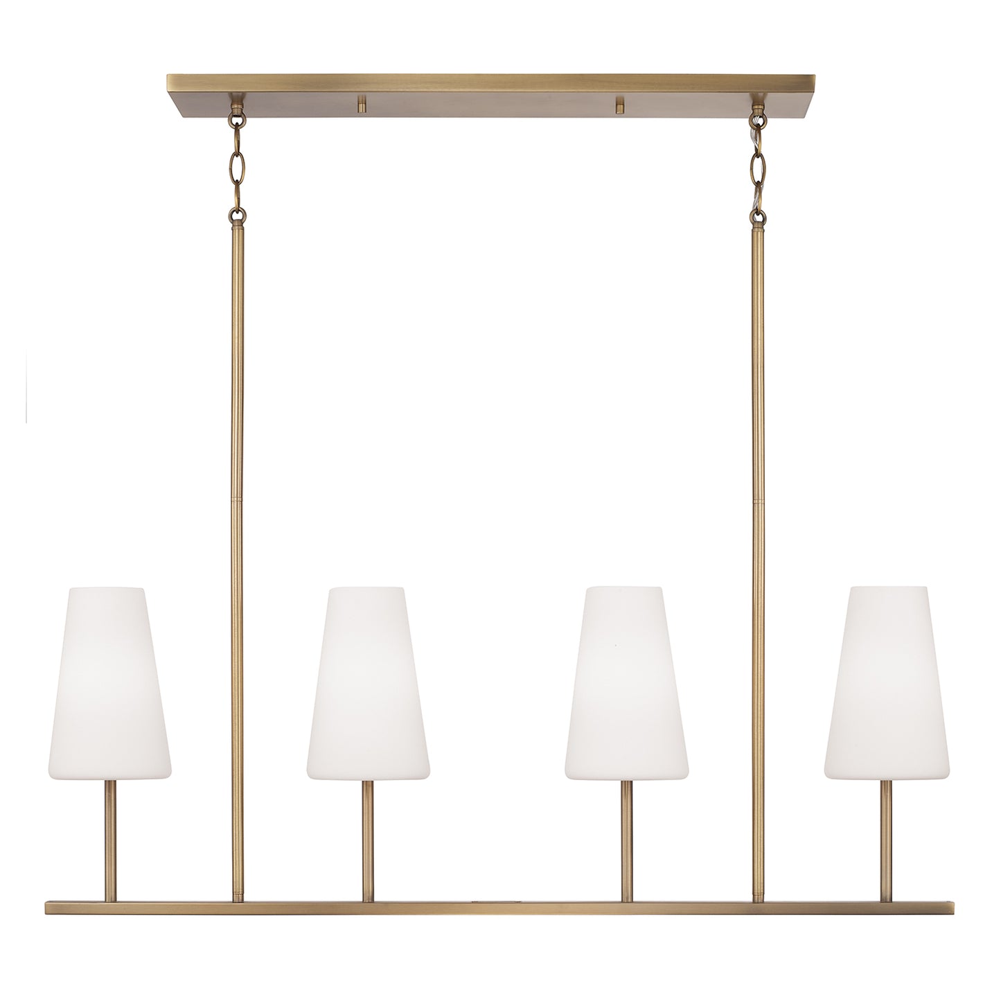Capital Averitt Linear Chandelier - Aged Brass