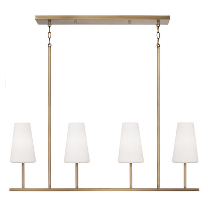 Capital Averitt Linear Chandelier - Aged Brass