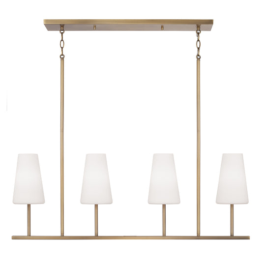 Capital Averitt Linear Chandelier - Aged Brass
